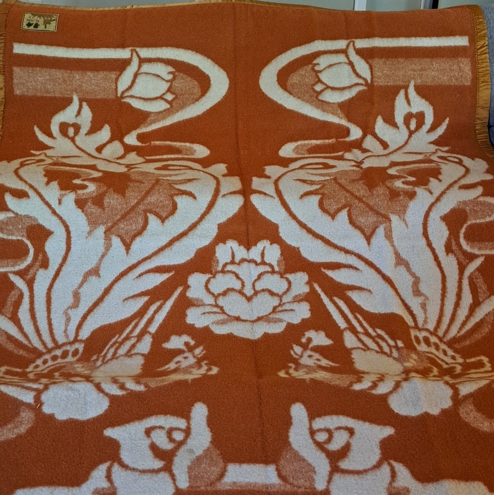 Vintage Wool Chinese Kunshan Blanket